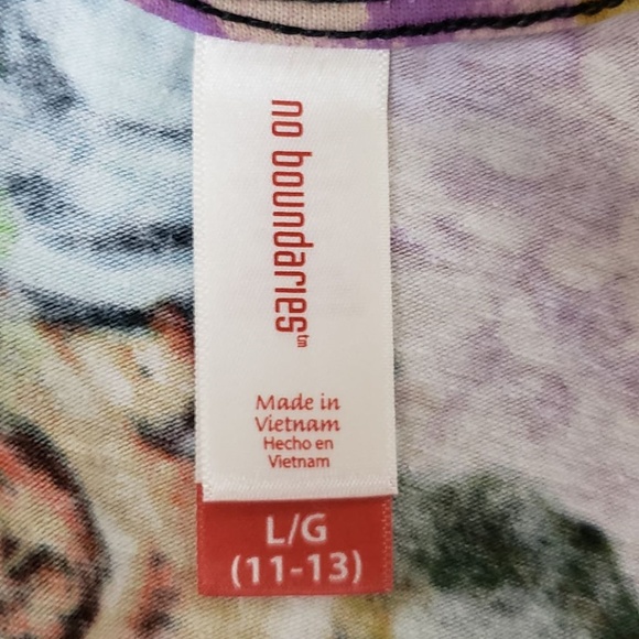 Multi-Colored Floral Criss-Cross Back Flair Waist - Picture 4 of 4